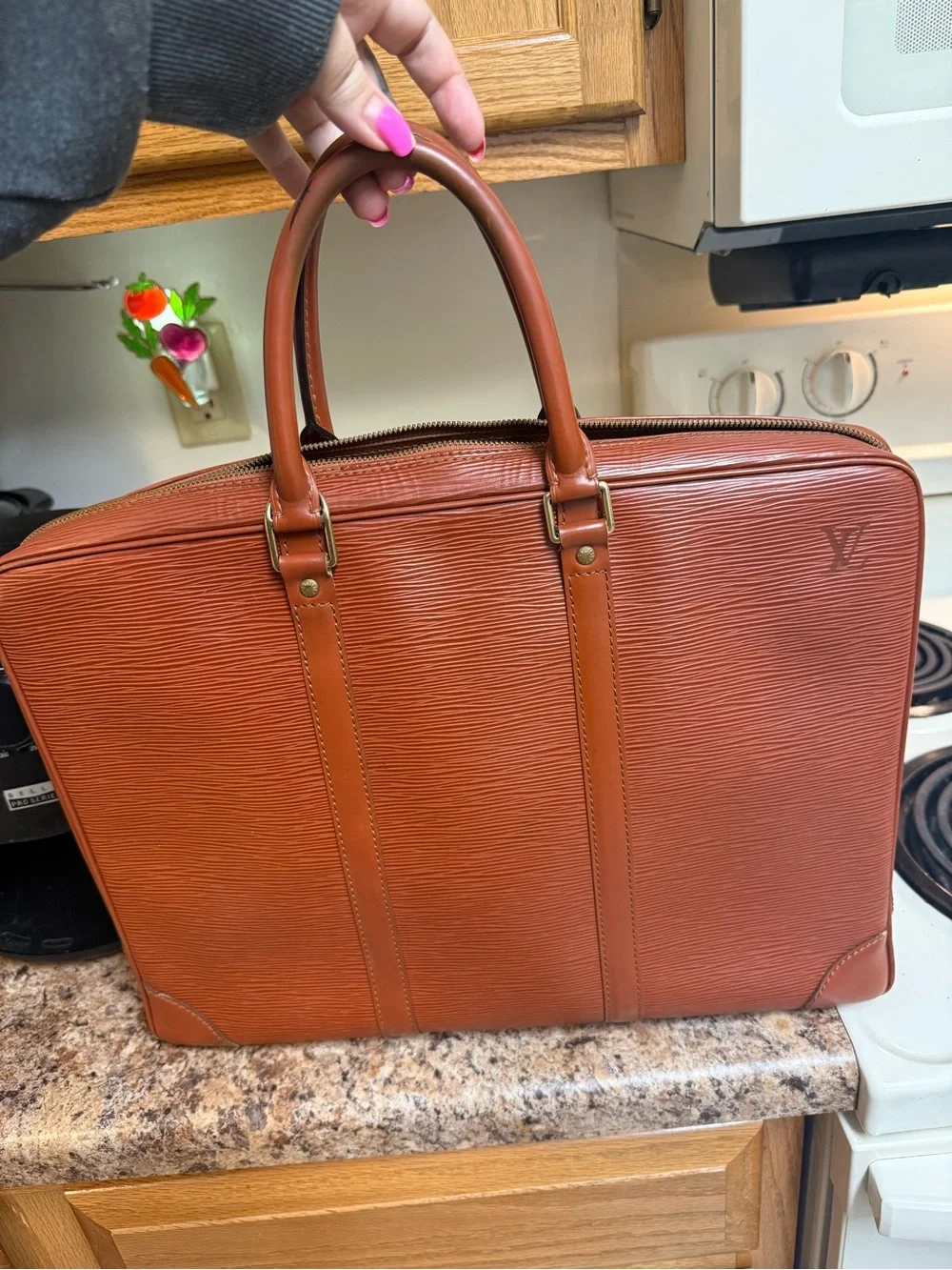 RARE vintage Louie Vuitton Epi leather laptop bag